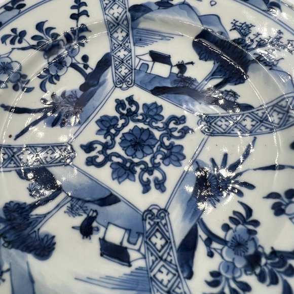 China Kangxi period blue & white plate circa 1710-1720 - Picture 10 of 10